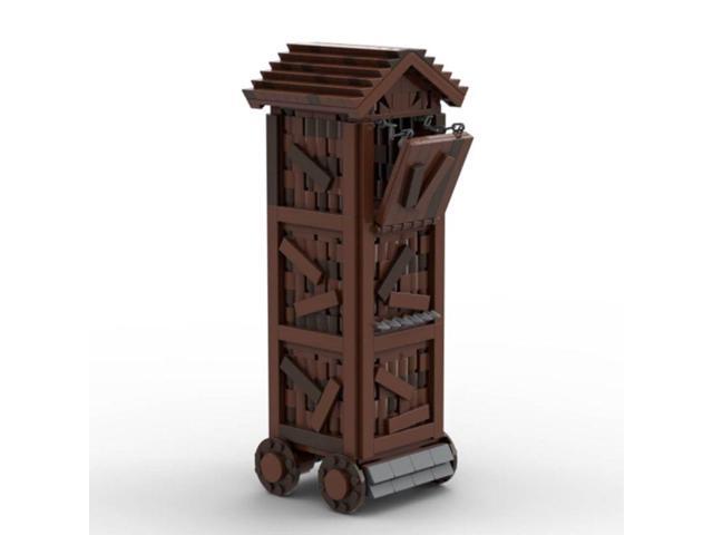 ZITIANYOUBUILD Custom MOC-92694 Medieval Pirate Medieval Assault Tower Model (597 Parts)