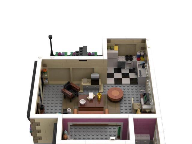 ZITIANYOUBUILD Custom MOC-158994 Sitcom Suite Series Modular Architectural Model (928 Parts)
