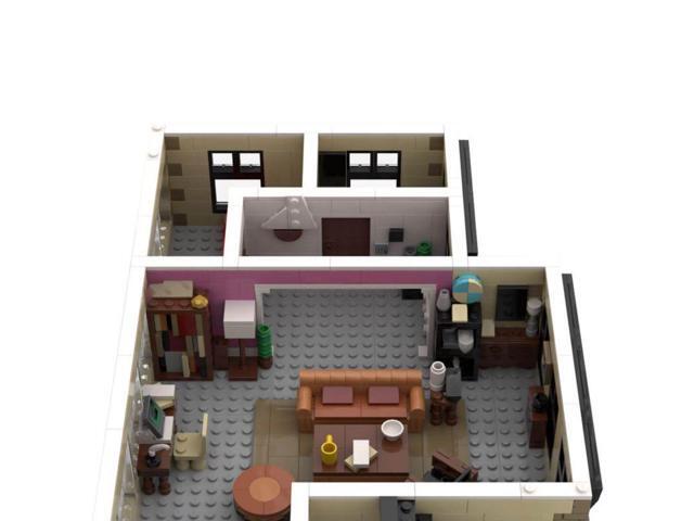 ZITIANYOUBUILD Custom MOC-158994 Sitcom Suite Series Modular Architectural Model (928 Parts)