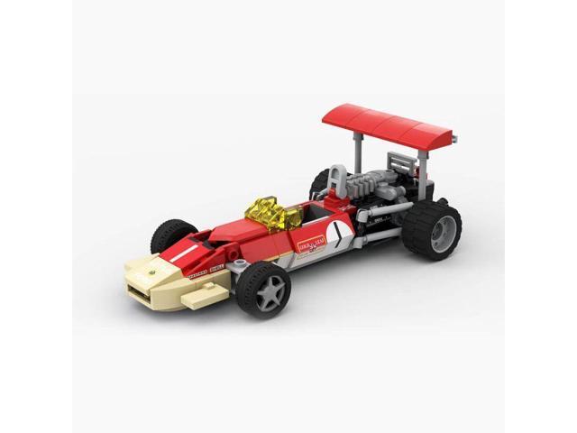 ZITIANYOUBUILD Custom MOC-56793 1/27 Scale 60s 4-Car Racing Collection Blocks Set (656 Parts)