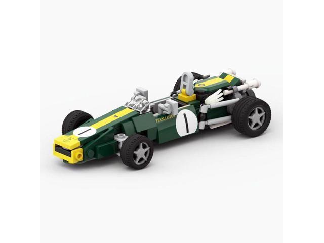 ZITIANYOUBUILD Custom MOC-56793 1/27 Scale 60s 4-Car Racing Collection Blocks Set (656 Parts)