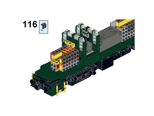 ZITIANYOUBUILD Custom MOC-118286 RS-3 Rutland Train 1278 Parts Toys Gift for Christmas