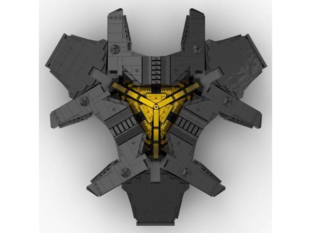 ZITIANYOUBUILD Custom MOC-128542 Goauld Hatak Sci-fi Battleship Model 1924 Parts Toys Gift