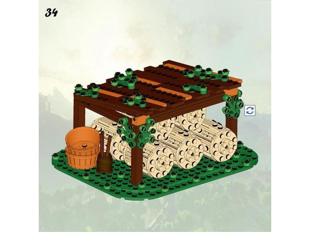 ZITIANYOUBUILD Custom MOC-109506 Medieval Straw Bale 684 Parts Toys Gift for Christmas