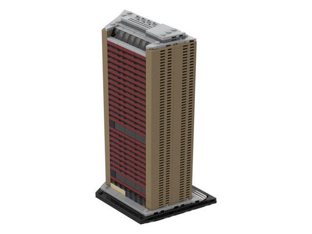 ZITIANYOUBUILD Custom MOC-124170 1/1000 WTC 7 (1987-2001) Large Building Model 793 Parts