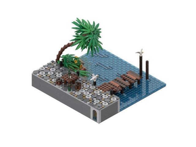 ZITIANYOUBUILD Custom MOC-116560 Stone Pier with Plank Bridge 878+ Parts Toys Gift