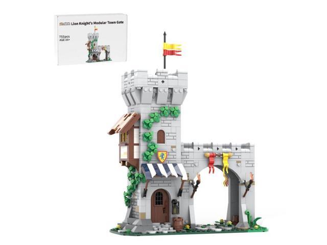 ZITIANYOUBUILD Custom MOC-204044 Lion Knights Modular Town Gate Building Blocks Set 755 Parts