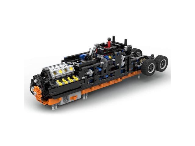 ZITIANYOUBUILD Custom MOC-179871 T-310 Eight-cylinder Engine Gearbox Blocks Set 1122 Parts