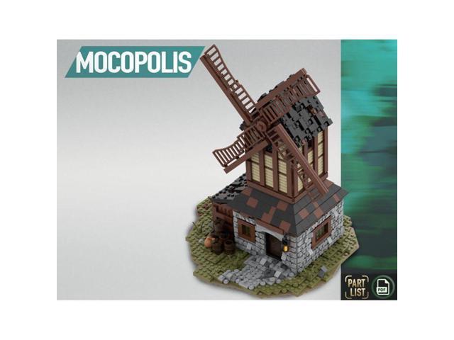 ZITIANYOUBUILD Custom MOC-76464 Medieval Mill Module of Large Village Theme Blocks (1680 Parts)