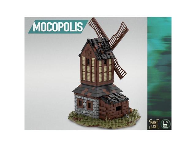 ZITIANYOUBUILD Custom MOC-76464 Medieval Mill Module of Large Village Theme Blocks (1680 Parts)