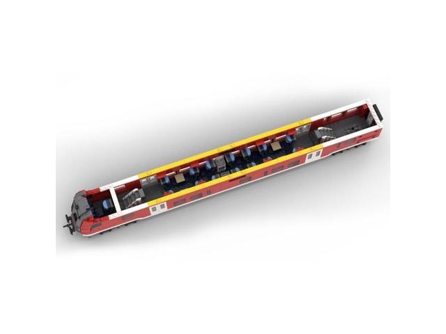 ZITIANYOUBUILD Custom MOC-78934 Regionalexpress Steuer Wagen DABpbzfa 767 1634+ Parts