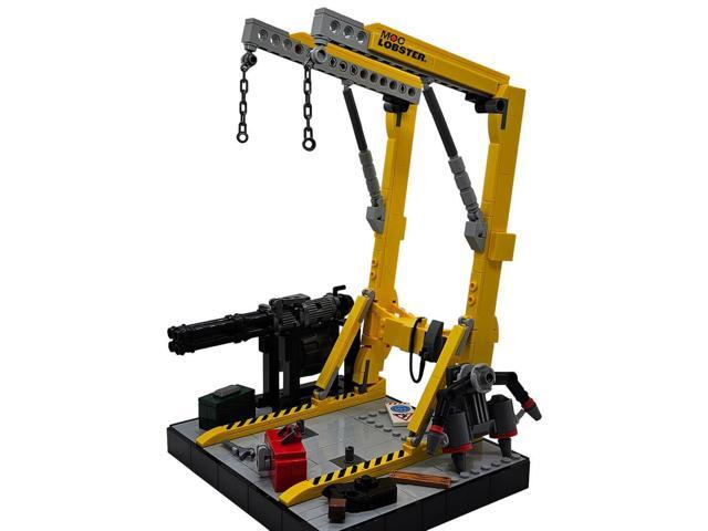 ZITIANYOUBUILD Custom MOC-183479 Mecha Warrior Repair Station Display Stand Building 418 Parts