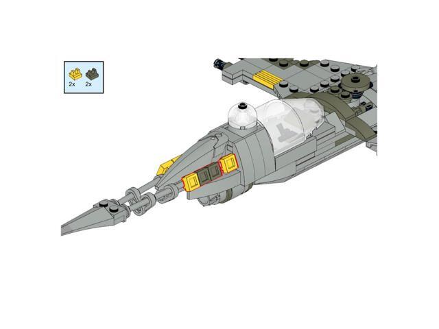 ZITIANYOUBUILD Custom MOC-100546 N1 Starfighter 379 Parts Building Toys Gift for Christmas