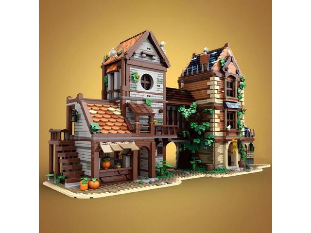 ZITIANYOUBUILD Custom Moc-167214 Medieval Street with Interior and 2 Main Buildings 3887 Parts