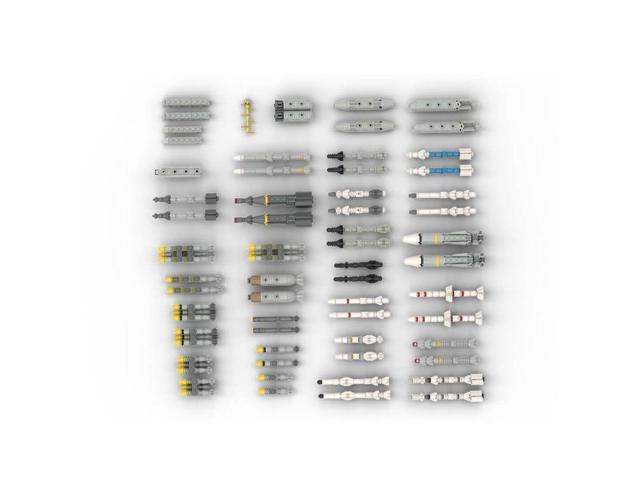 ZITIANYOUBUILD Custom MOC-67479 Aircraft Weapon Pack for 1/35 Scale Aircraft Building 1386PCS