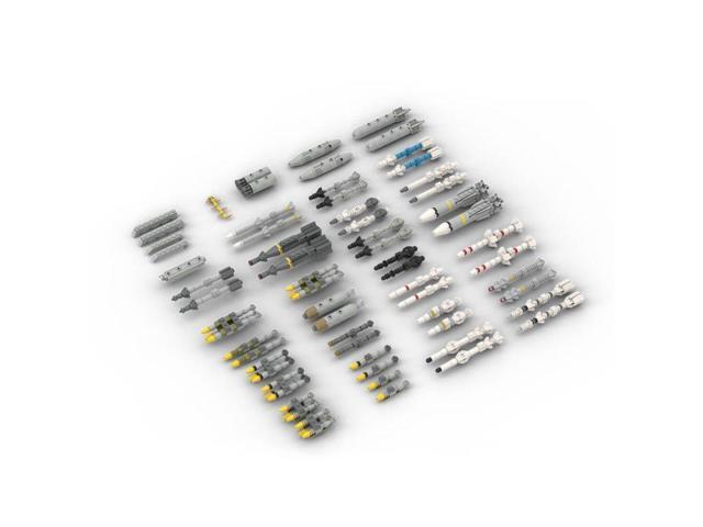 ZITIANYOUBUILD Custom MOC-67479 Aircraft Weapon Pack for 1/35 Scale Aircraft Building 1386PCS