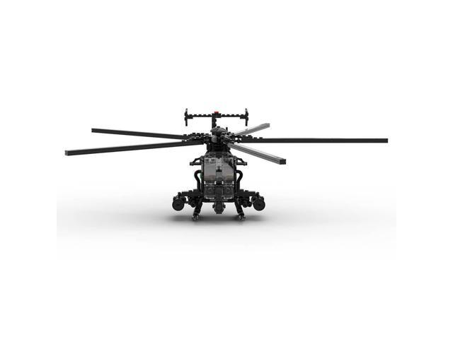 ZITIANYOUBUILD Custom MOC-88275 MH-6 Little Bird Helicopter 608 Parts Toys Gift for Christmas