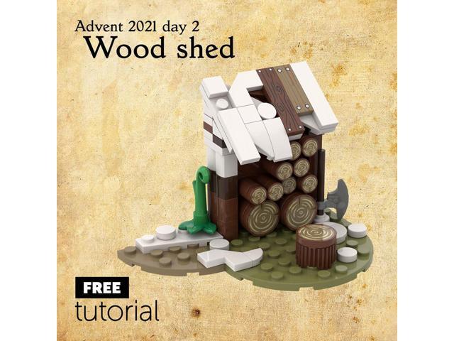 ZITIANYOUBUILD Custom MOC-96252 Medieval Wood Shed 90 Parts Building Toys Gift for Christmas