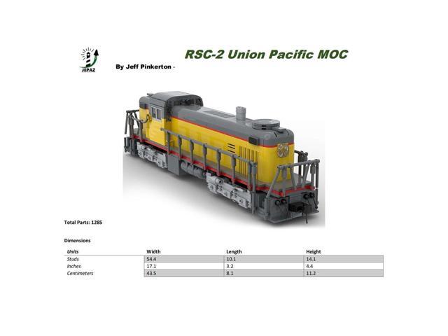 ZITIANYOUBUILD Custom MOC-117021 RSC-2 Union Pacific Train 1283 Parts Toys Gift for Christmas