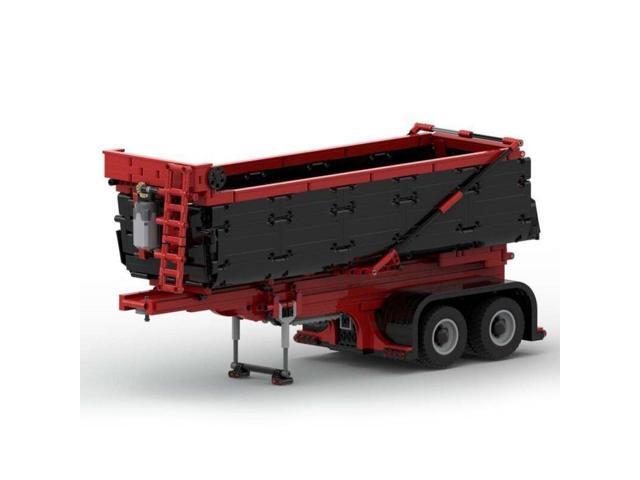 ZITIANYOUBUILD Custom MOC-93339 Red & Black Dump Trailer 1748 Parts Toys Gift for Christmas