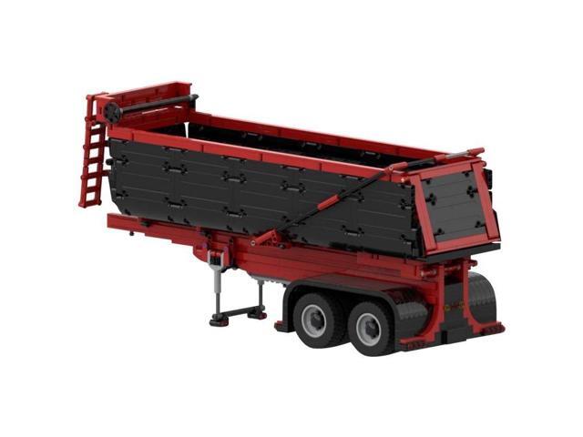 ZITIANYOUBUILD Custom MOC-93339 Red & Black Dump Trailer 1748 Parts Toys Gift for Christmas
