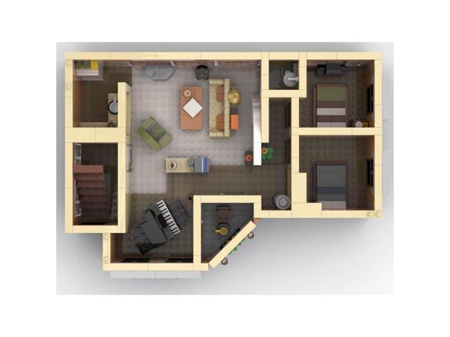 ZITIANYOUBUILD Custom MOC-105976 Lounge Architecture Model Street Scene 990 Parts Toys Gift