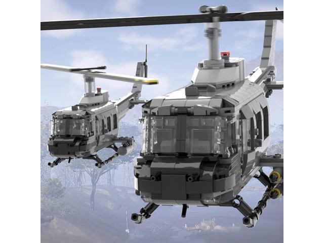 ZITIANYOUBUILD Custom MOC-74181 Bell UH-1 Iroquois HUEY 988 Parts Toys Gift for Christmas