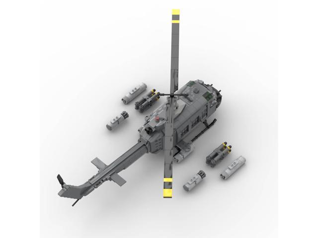 ZITIANYOUBUILD Custom MOC-74181 Bell UH-1 Iroquois HUEY 988 Parts Toys Gift for Christmas