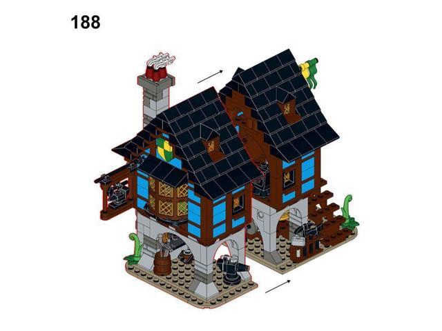 ZITIANYOUBUILD Custom MOC-113518 Medieval Theme Alleys Blacksmith Model 658 Parts