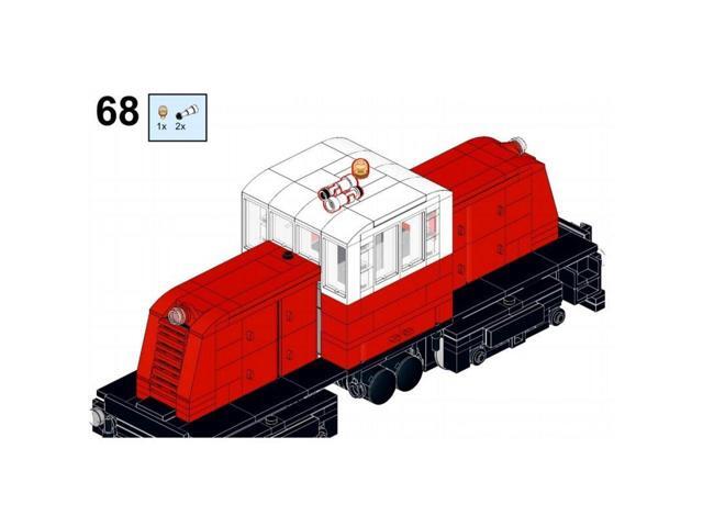 ZITIANYOUBUILD Custom MOC-103144 GE45 Little Red Ton Switcher Retro Train 587 Parts