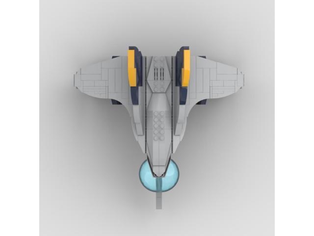 ZITIANYOUBUILD Custom MOC-102299 Sci-fi Fighter Airplane Model 440 Parts for Christmas