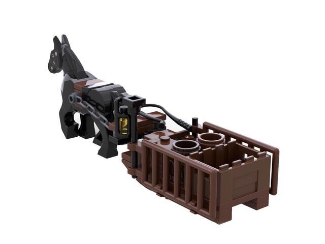 ZITIANYOUBUILD Custom MOC-96289 Medieval Horse Sled 47 Parts Building Toys Gift for Christmas