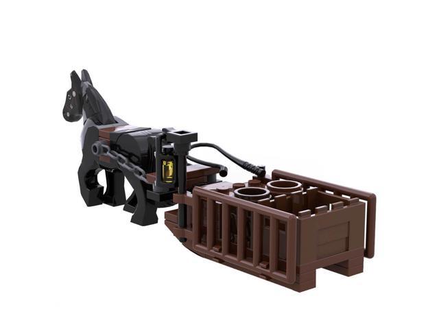 ZITIANYOUBUILD Custom MOC-96289 Medieval Horse Sled 47 Parts Building Toys Gift for Christmas