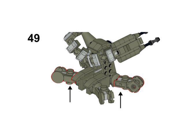 ZITIANYOUBUILD Custom MOC-107381 Sci-Fi Scorpenek-ship 252 Parts Toys Gift for Christmas