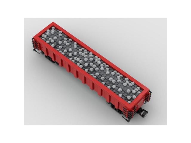 ZITIANYOUBUILD Custom MOC-55763 Gondola Car W/ Gravel Load Train 563 Parts gifts for Christmas