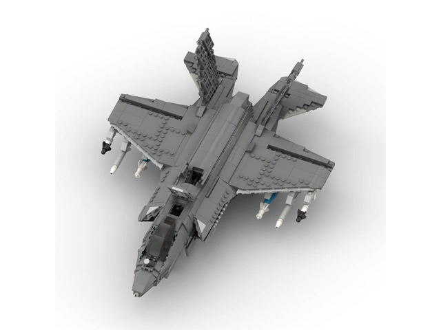 ZITIANYOUBUILD Custom MOC-59318 Lockheed Martin F-35 B Military Model 1671 Parts for Christmas