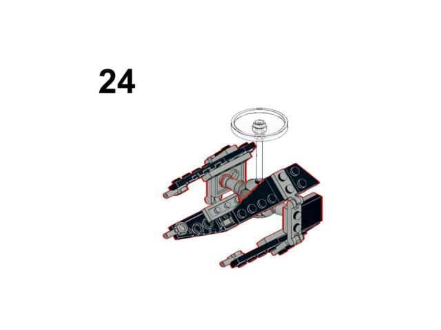 ZITIANYOUBUILD Custom MOC-106415 TIE Interceptor Sci-Fi Spacecraft Model 52 Parts for Christmas