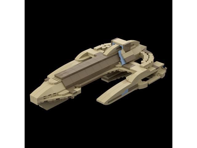 ZITIANYOUBUILD Custom MOC-117482 Karemma Ship Sci-Fi Battleship Model 400 Parts for Christmas