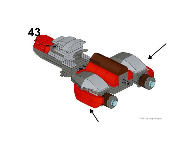ZITIANYOUBUILD Custom MOC-142495 Terran-Vulture Future Star Warship Model 234 Parts Kids Gift