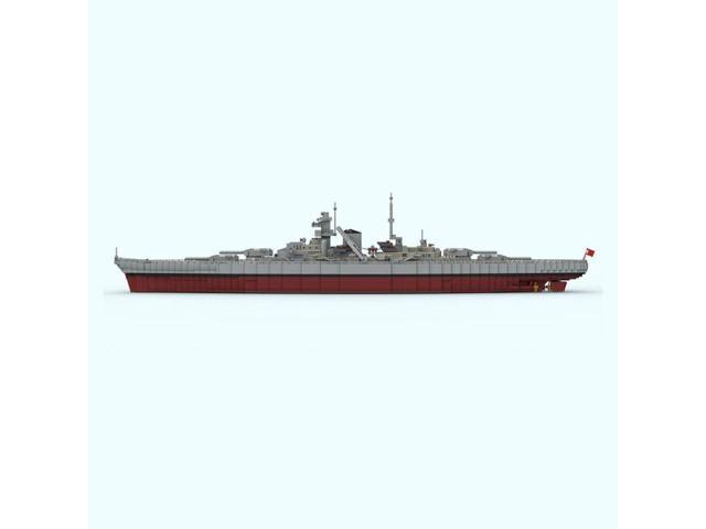 ZITIANYOUBUILD Custom MOC-183933 1/200 Scale WWII German Bismarck Large Battleship(5170PCS)