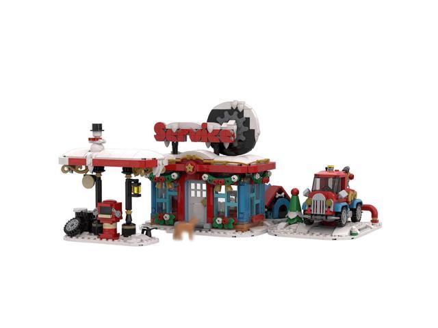 ZITIANYOUBUILD MOC-157054 Christmas Winter Little Winter Service Station Blocks Set (1227PCS)