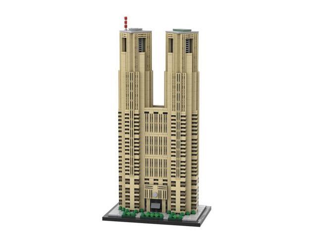 ZITIANYOUBUILD MOC-153517 1/800 Scale Tokyo Metropolitan Government Building MOC Set 1972PCS