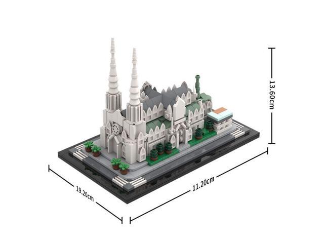 ZITIANYOUBUILD MOC-212962 1/800 Scale St. Patricks Cathedral Building Blocks Set (580PCS)
