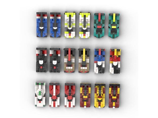 ZITIANYOUBUILD Custom MOC-213123 2025 WEC Hypercar Grid 5 wide Building Blocks (1955PCS)