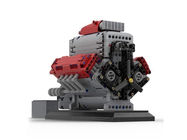 ZITIANYOUBUILD Mocsage MOC-171732 V8 Engine with Supercharger & removable Cover Set (1054PCS)