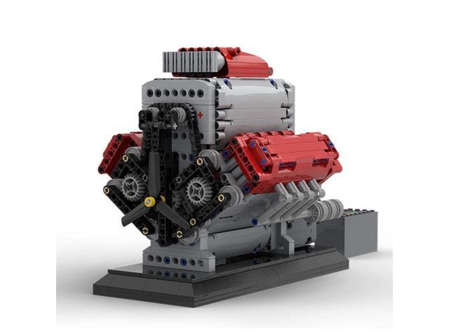 ZITIANYOUBUILD Mocsage MOC-171732 V8 Engine with Supercharger & removable Cover Set (1054PCS)