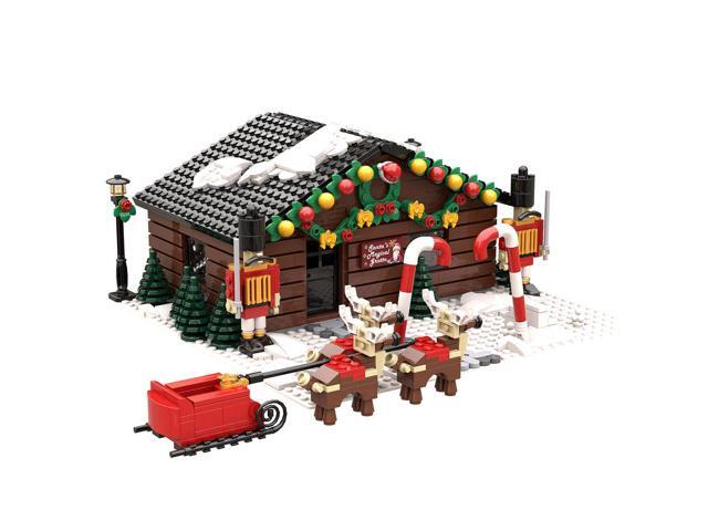 Custom MOC-201458 European Style Christmas Market Building Blocks Set (1855PCS)