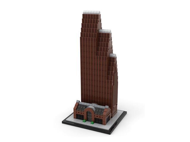 MOC-221794 1/800 Scale Famous Houston Landmark Architecture Street Scene 1295PCS