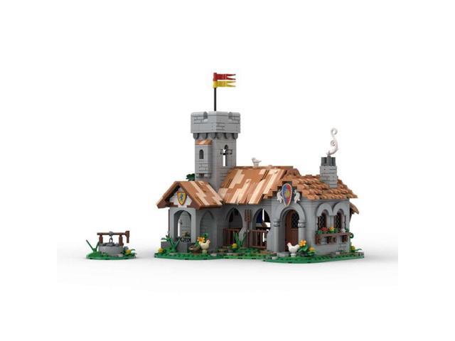 Custom MOC-241328 Lion Knight Royal Stable Building Blocks Set(1393PCS) Toys