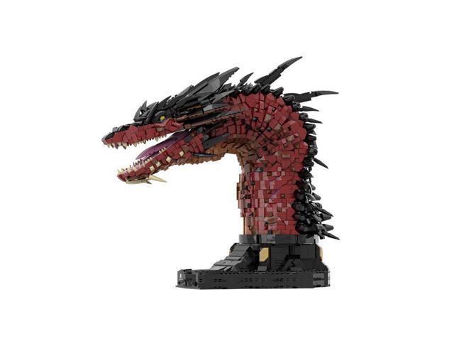 Custom MOC-241509 Smaug Fire Dragon Bust Building Blocks Set (5421PCS) Toys